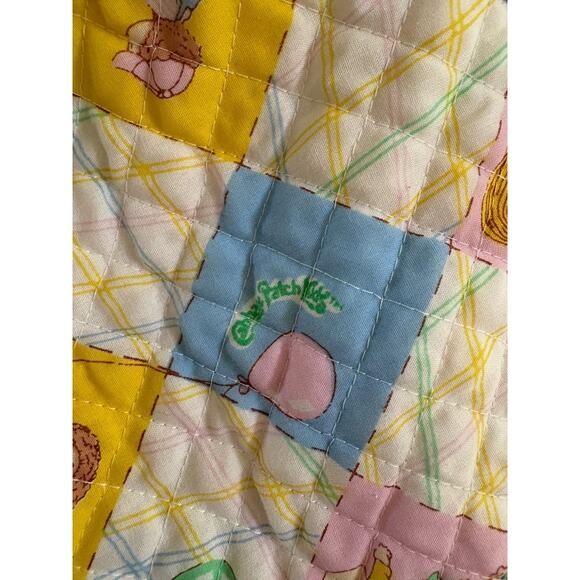 Vintage Cabbage Patch Kid Doll Sleeping Bag Blanket Quilted Fabric Swaddle 1983 - Picture 5 of 9
